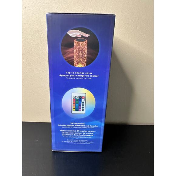 GLOBE LED Integrated Rechargeable Crystal Portable Touch Lamp with Remote New - Picture 5 of 16